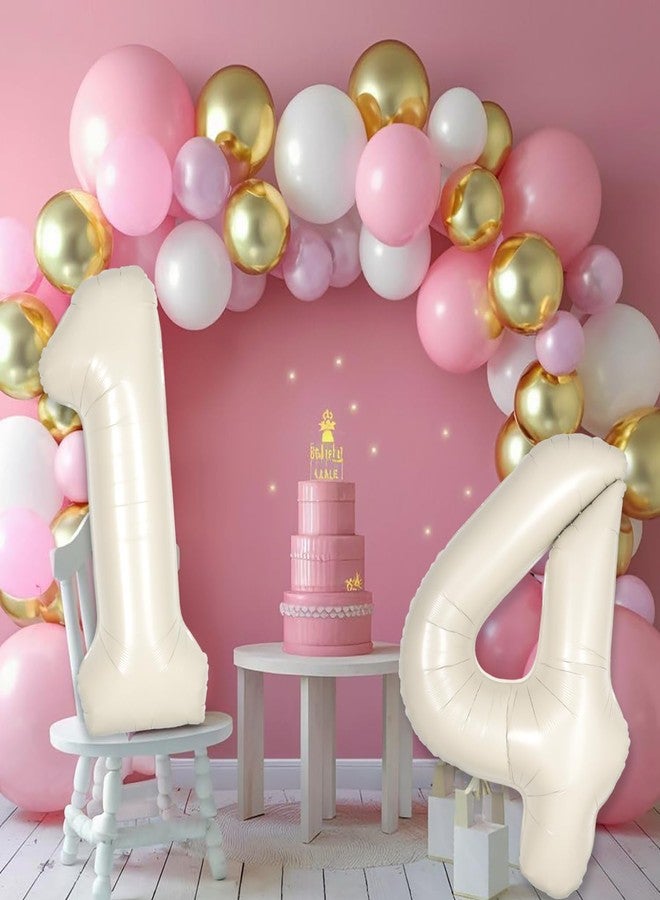 Florisland Cream White Number 13 31 Balloon for First Birthday Decorations,40 inch Huge Beige 13th 31th Birthday Balloons Foil 13 Balloon Birthday Party Decor, Anniversary, Party Favors, Supplies - Image 5
